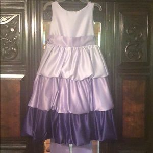 Girls satin party dress size